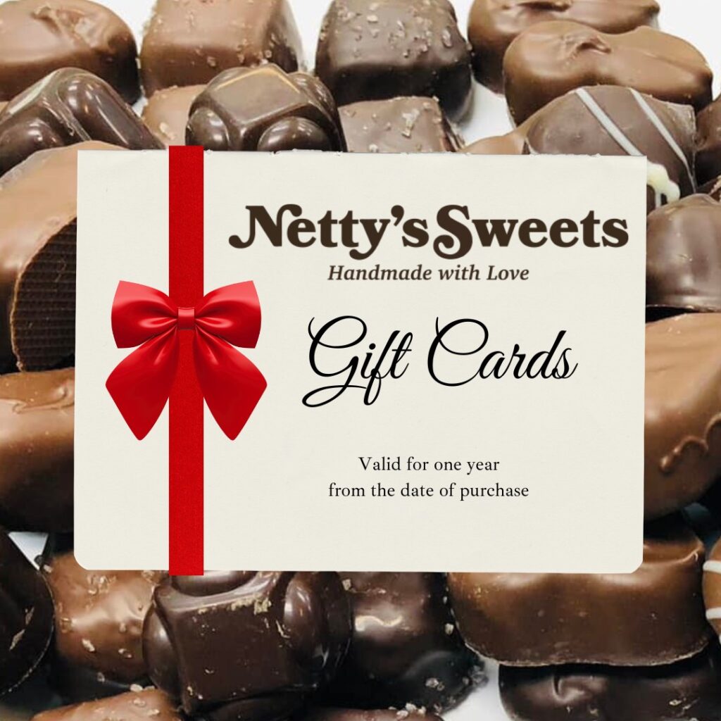 chocolate shop candy store gift certificates and gift cards